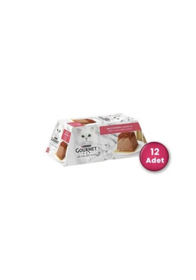 Gourmet Gold Revelations Sığır Etli Ezmeyetişkin Kedi Konservesi 2 X 57 Gr 12'li Paket