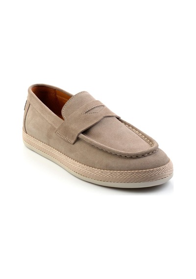 Bambi Gri Leather Erkek Espadril E01901361702 Gri