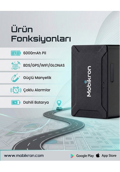 Mk-500 Mıknatıslı Araç Takip Cihazı 2026 - 24 Ay Hatlı Şarjlı Kablosuz Gps - Gerçek Zamanlı