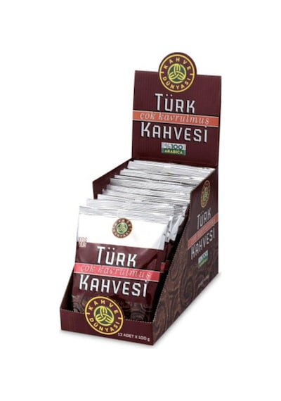 Kahve Dünyası Çok Kavrulmuş Türk Kahve 100gr 12'li Paket