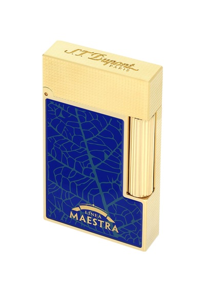S.t. Dupont Line 2 Partagas Mavi - Altın Sarısı Çakmak 16095 Lacivert