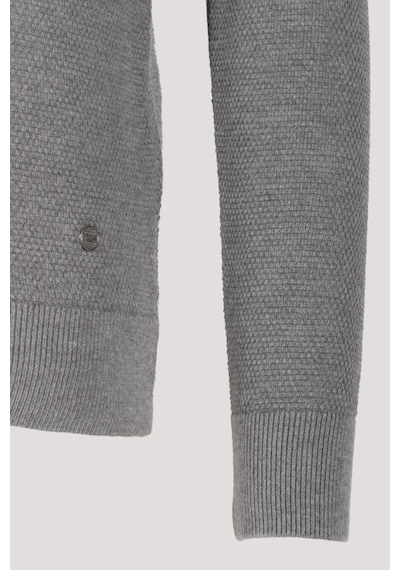 Erkek Triko Bordo Bisiklet Yaka Desenli Slim Fit Pamuklu Kazak Ncs Jeans 3735-bordo Bordo