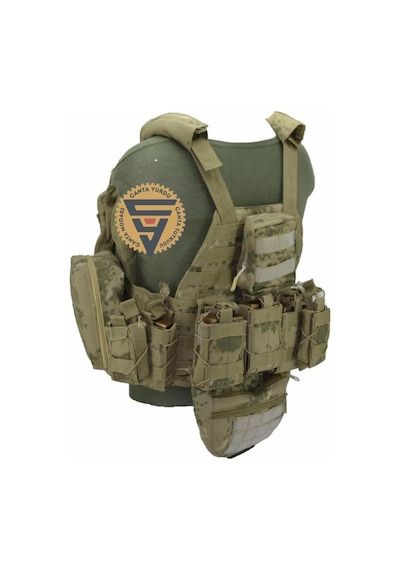 Nature Multifonksiyonel Cordura Askeri Taktik Yelek Jand Kamuflaj Haki