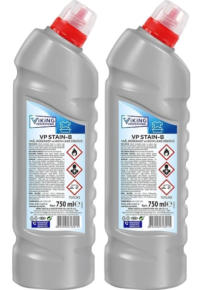 Vp Stain-b Yağ,mürekkep Ve Boya Leke Sökücü 750 Ml 2 Paketi