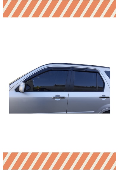 Honda Cr-V 1996-2002 Modellerine Özel 4'lü Mügen Tip Cam Rüzgarlığı