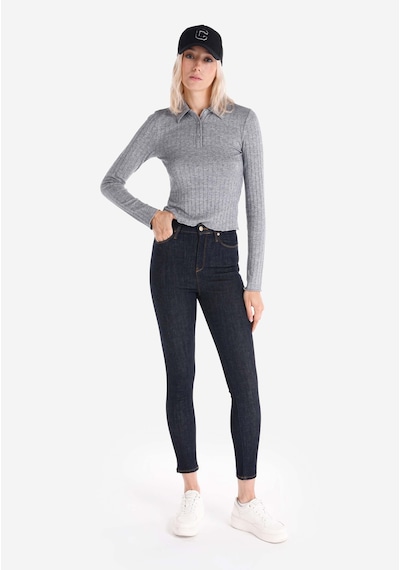 Colin's Colins 760 Dıana Skinny Fit Yüksel Bel Dar Paça Kadın Mavi Jean Pantolon Cl1066391 Q1.v1 Dn43008 Denim