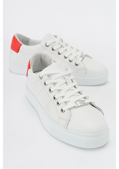 Luvishoes Ayverıe Beyaz Hakiki Deri Kadın Sneakers Beyaz
