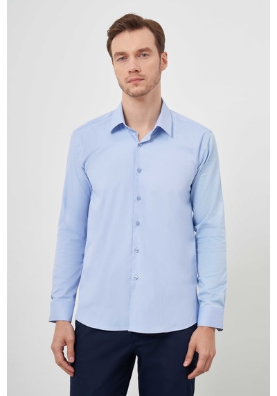 Morven Erkek A. Mavi Pamuk Düz Desen İtalyan Yaka Slim Fit Gömlek 24mc004091311 A. Mavi Morven Erkek A. Mavi Pamuk Düz Desen İtalyan Yaka Slim Fit Gömlek 24mc004091311 A. Mavi