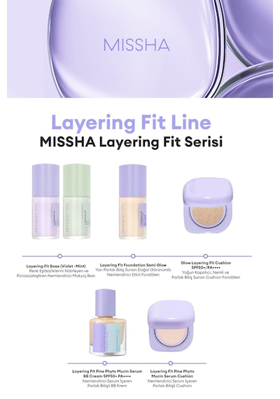 Missha Layering Fit Semi Glow Cushion Mini SPF50+ Pa++++ No.23 Sand