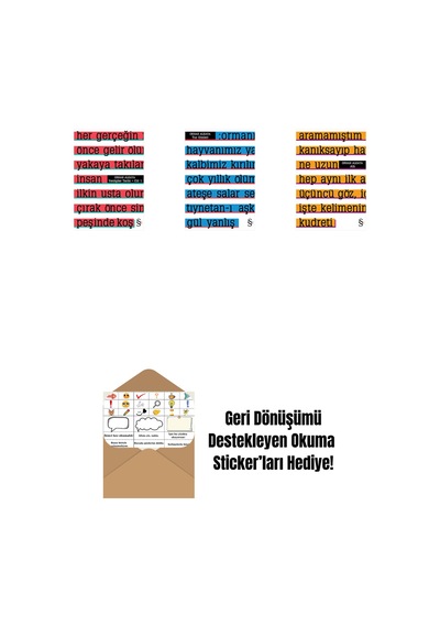 Yenilgiler Tarihi + Tuz Günleri + Altı + Okuma Sticker'ları