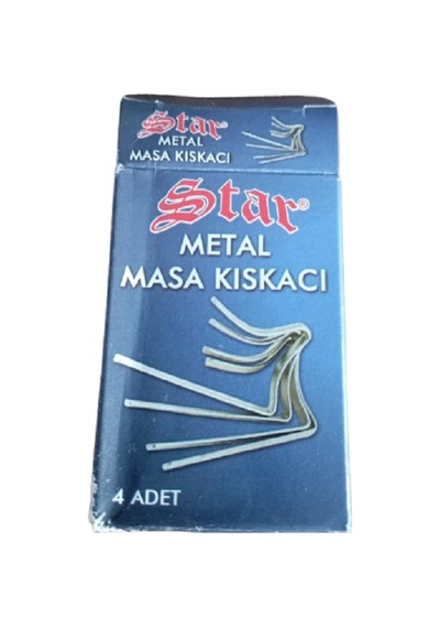 Osmanlı Metal Masa Kıskacı 1pk 4adet Kahveci Masa Kıskacı