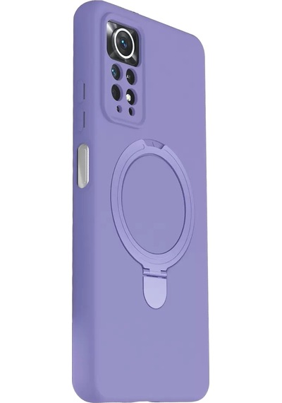 Xiaomi Redmi Note 12 Pro 4g Regal Magsafe Standlı Kapak - Lila -