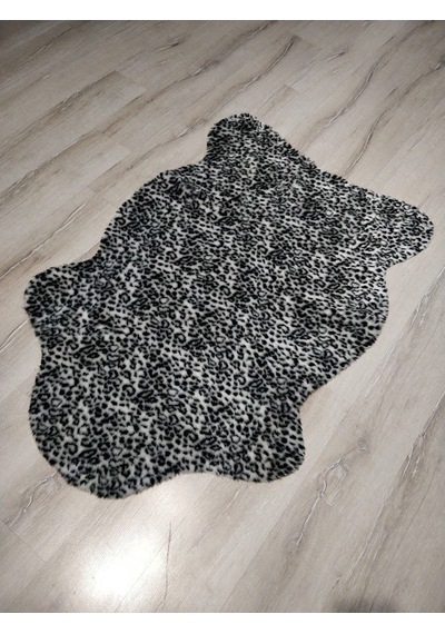 Doğuş Siyah Leopar Post Halı 100x150 Cm