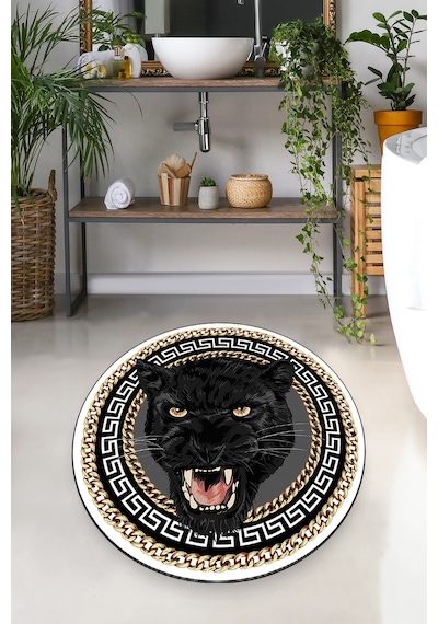 PAMTARA DJT ÇAP 120X120 CM Banyo Halısı Banyo Paspası Çok Renkli