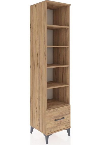 Hyperion Dolap 5 Raflı Tek Çekmeceli 44x44x195 Çam-çam Çam