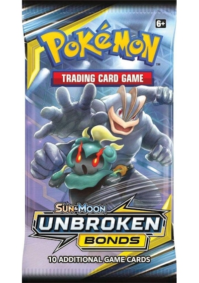 Pokemon Oyun Kartı Tcg Sun & Moon Unbroken Bonds Booster Pack - 1 Paket 10 Kart