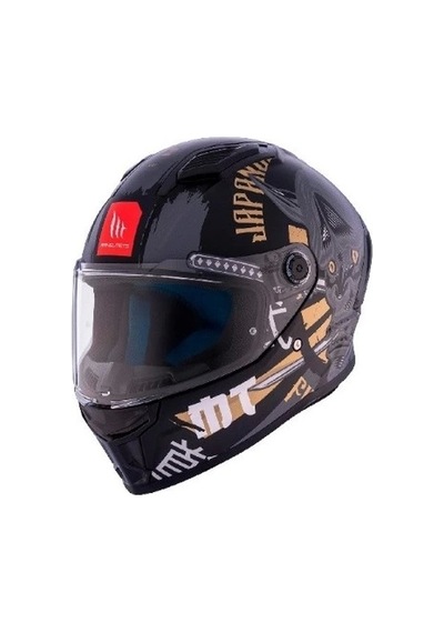 Mt Helmets Stınger 2 Krt B9 Motosiklet Kaskı Mat Siyah
