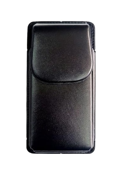 Takılan Lüks Deri Telefon Kılıfı Mıknatıslı 17x8 Cm Siyah Diğer