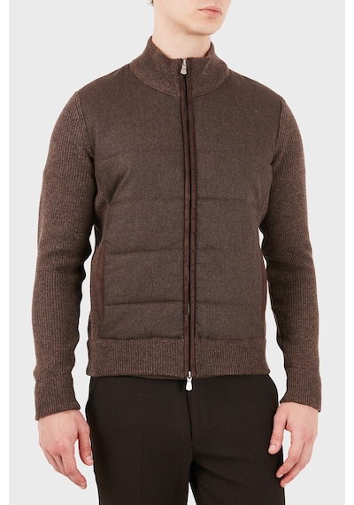 Gran Sasso Regular Fit Dik Yaka Kapitoneli Ceket Erkek Ceket 23145 25019 194 Kahve