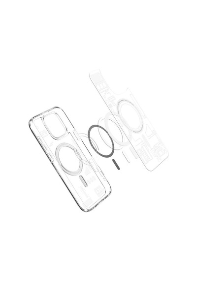 Spigen İphone 16 Pro İle Uyumlu Kılıf Ultra Hybrid Magfit Magsafe Özellikli Analogue Şeffaf