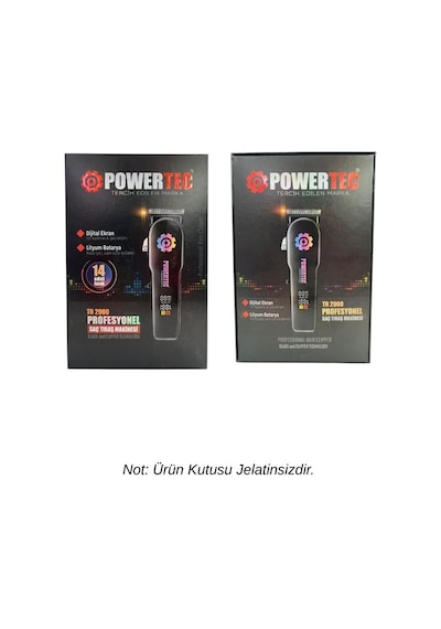 Powertec Tr-2900 Profesyonel Rgb'li Düz Ve Ara Makas Hediyeli 14 Taraklı Tıraş Makinesi