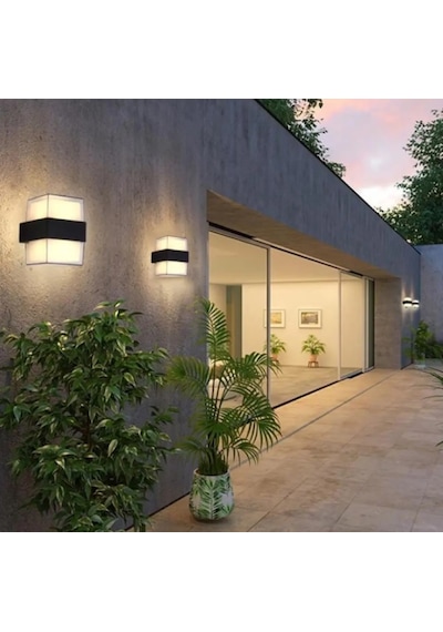 Duvar Lambası Led Işık 12w 3200k Gün Işığı Su Geçirmez Aplik Gün Işığı