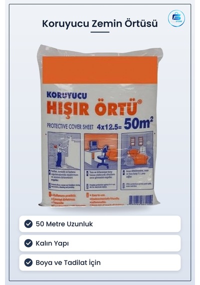 Kalın 50 Metre Koruyucu Zemin Örtüsü Ambalaj Malzemesi Boya Tadil