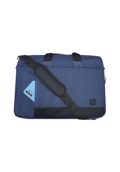 Gbmotion 3 Bölmeli Evrak Laptop El Omuz Çantası 17,3 İnç Lacivert