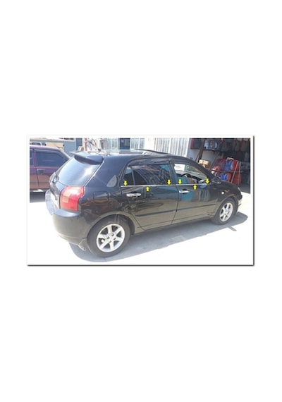 Woc Chrome Toyota Corolla Uyumlu Hb Krom Cam Çıtası 2002-2006 4 Parça Pa