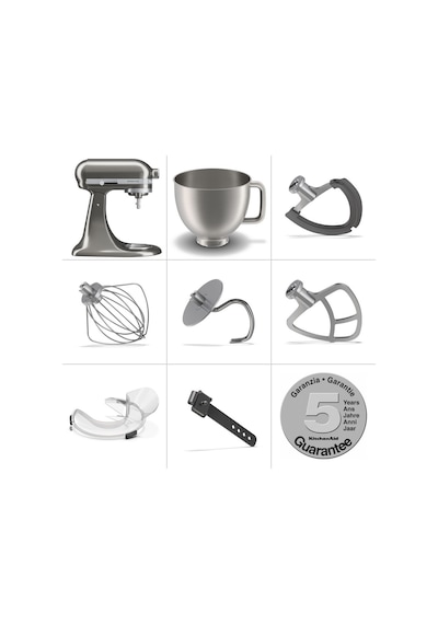Kitchenaid Artisan Plus 5ksm50pkvems 4.7 Litre Stand Mikser - Medallion Silver Diğer