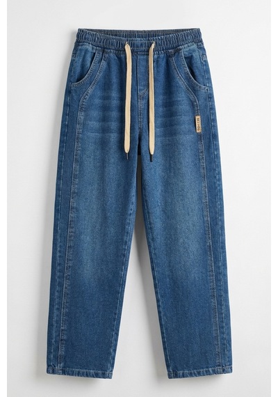 Bigdart Erkek Rahat Kesim Baggy Jean Pantolon 30076 - Lacivert