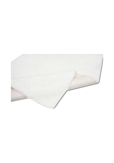 Apex Halı Beyaz Peluş Dokulu Kaydırmaz Dekoratif Halı Beyaz
