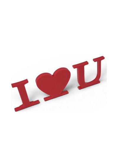 I Love U Seni Seviyorum Love Letters Kırmızı