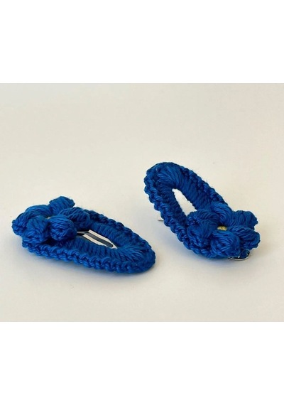 Amigurumi Örgü Çocuk Çiçek Toka Saks Tek Ebat Çok Renkli