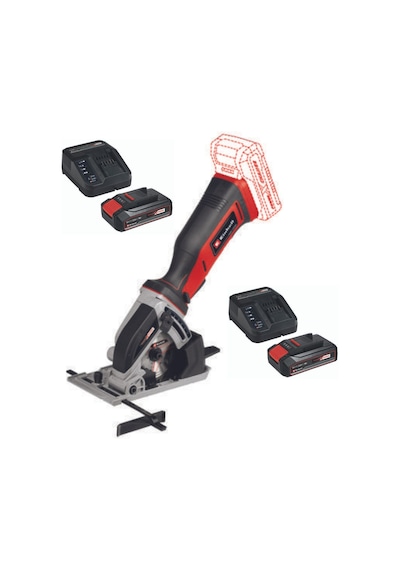 Einhell TE-CS 18/89 LI Akülü Mini Daire Testere + 2.5 Ah Akü 2 Adet