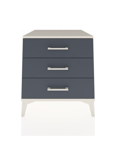 Kronos Komodin 3 Çekmeceli 60x59x64 Aytaşı-antrasit Aytaşı