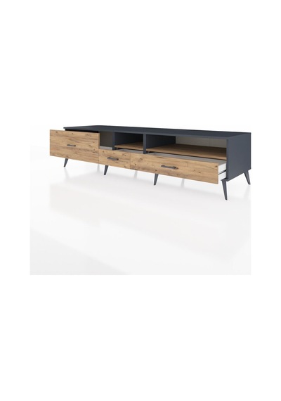Kronos Tv Ünitesi 2 Raflı 3 Çekmeceli 220x59x51 Antrasit-çam Atlas Çam/atlas Çam - Antrasıt Kronos Tv Ünitesi 2 Raflı 3 Çekmeceli 220x59x51 Antrasit-çam Atlas Çam/atlas Çam - Antrasıt