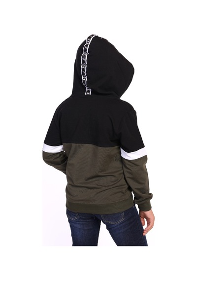 Toontoy Kids Toontoy Erkek Çocuk Relax Fit Kapüşonlu Cepli Renk Bloklu Baskılı Sweatshirt - 2 İplik Haki Toontoy Kids Toontoy Erkek Çocuk Relax Fit Kapüşonlu Cepli Renk Bloklu Baskılı Sweatshirt - 2 İplik Haki