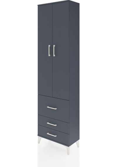 Arges Dolap 2 Raflı 3 Çekmeceli Tek Askılı 60x30x221 Antrasit-antrasit Antrasit Arges Dolap 2 Raflı 3 Çekmeceli Tek Askılı 60x30x221 Antrasit-antrasit Antrasit