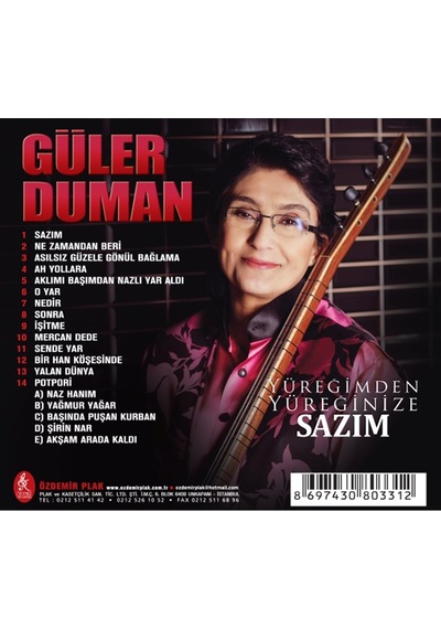 Güler Duman - Yüreğimden Yüreğinize / Sazım (Cd)
