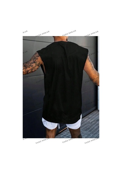 Startmore Unisex Posıtıve Baskılı Oversize Kolsuz Beyaz