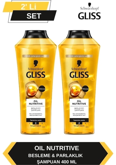 Gliss Oil Nutritive Şampuan 2 x 400 ML