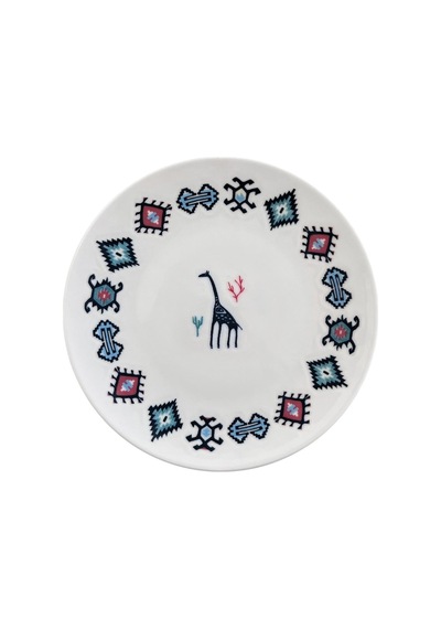 Porser Porselen Hitit Servis Tabağı Takımı 26cm 6 Parça Tvl6srvprs1241 Çok Renkli