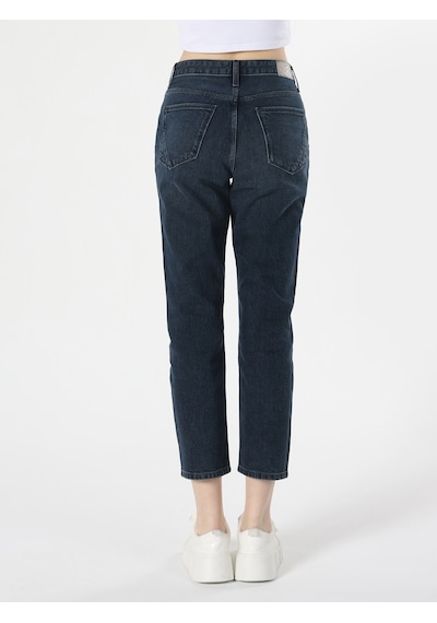 Colin's 891 Maya Slim Fit Orta Bel Daralan Paça Koyu Mavi Kadın Pantolon CL1063496_Q1.V1_DN42504