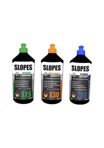 Slopes X15 İnce Pasta X30 Hare ve X55 Boya Koruma Seti 1 LT