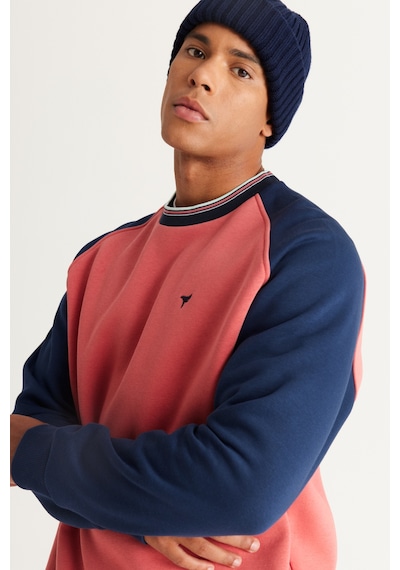 AC&Co / Altınyıldız Classics Erkek Lacı Mercan Oversize Bol Kesim Bisiklet Yaka Pamuklu Desenli Sweatshirt Lacivert - Mercan AC&Co / Altınyıldız Classics Erkek Lacı Mercan Oversize Bol Kesim Bisiklet Yaka Pamuklu Desenli Sweatshirt Lacivert - Mercan
