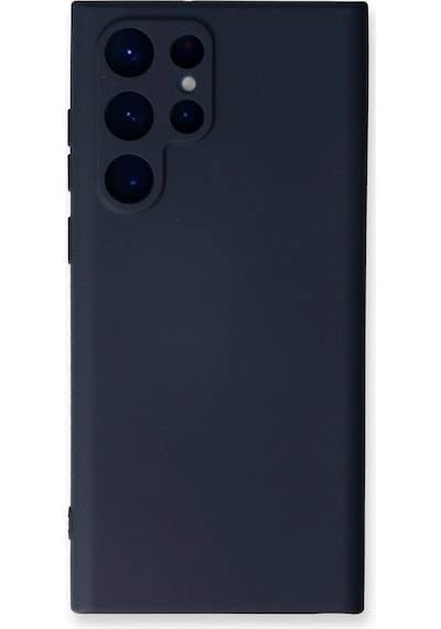 Cosmotex Newface Samsung Galaxy S23 Ultra Kılıf Nano İçi Kadife Silikon - Lacivert