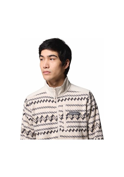 Columbia Sweater Weather Printed Half Zip Iı Kahverengi Erkek Outdoor Polar Ao5809 Kahverengi Koyu