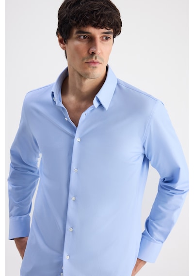 D'S Damat Ds Damat Slim Fit Mavi Örme Gömlek 6hf02g801281m Çok Renkli D'S Damat Ds Damat Slim Fit Mavi Örme Gömlek 6hf02g801281m Çok Renkli