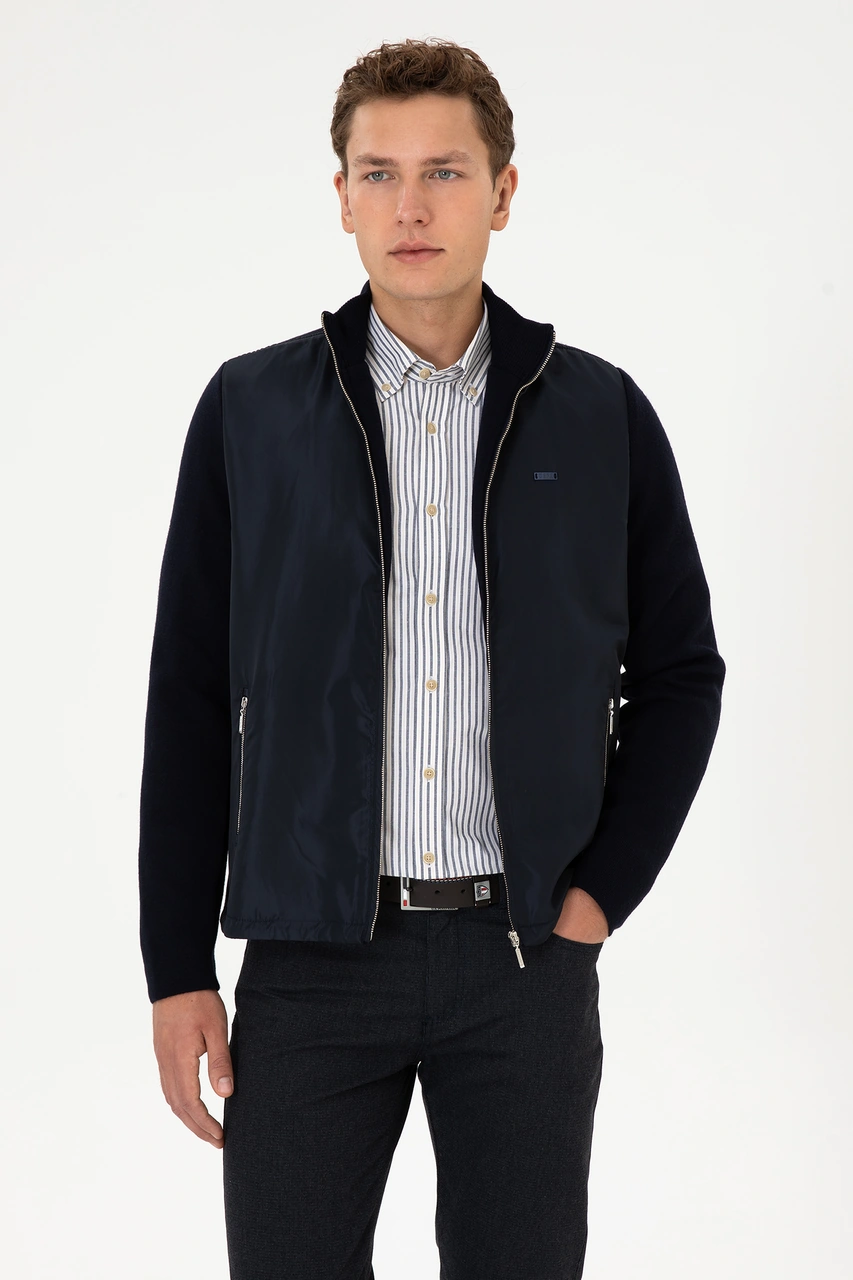 U.s. Polo Assn. Erkek Lacivert Hırka Triko 50308351-vr033 Lacivert